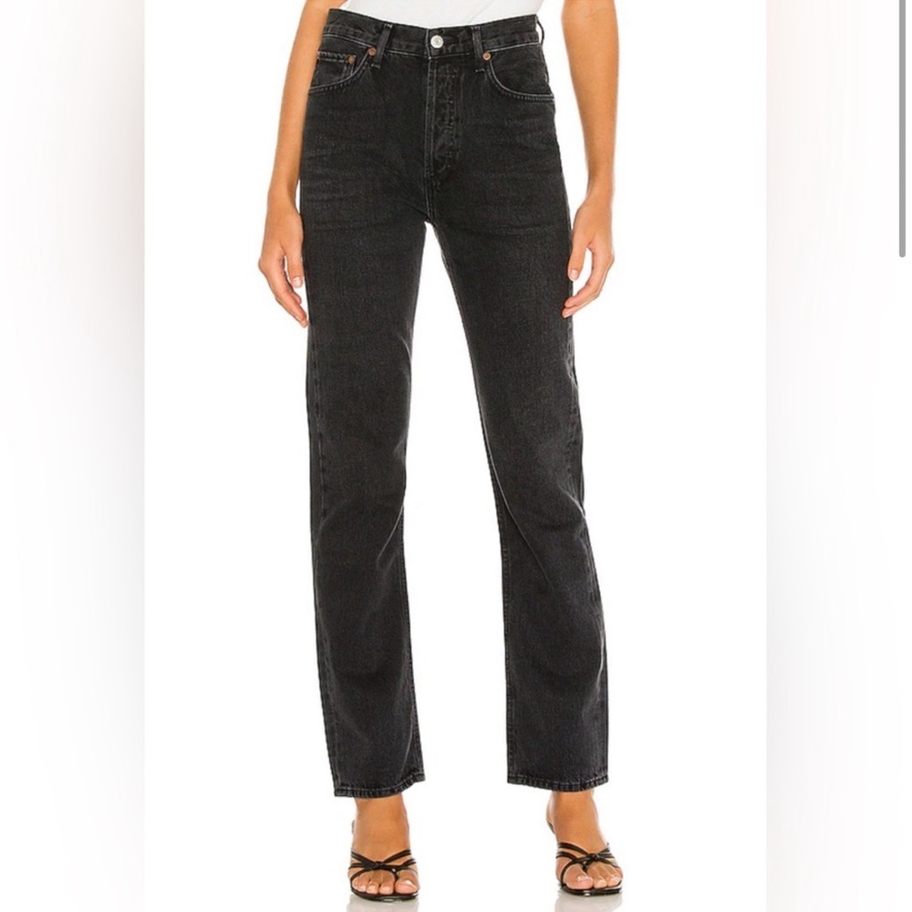 Agolde Lana Straight Leg Jean Haywire Wash size 32 NWT